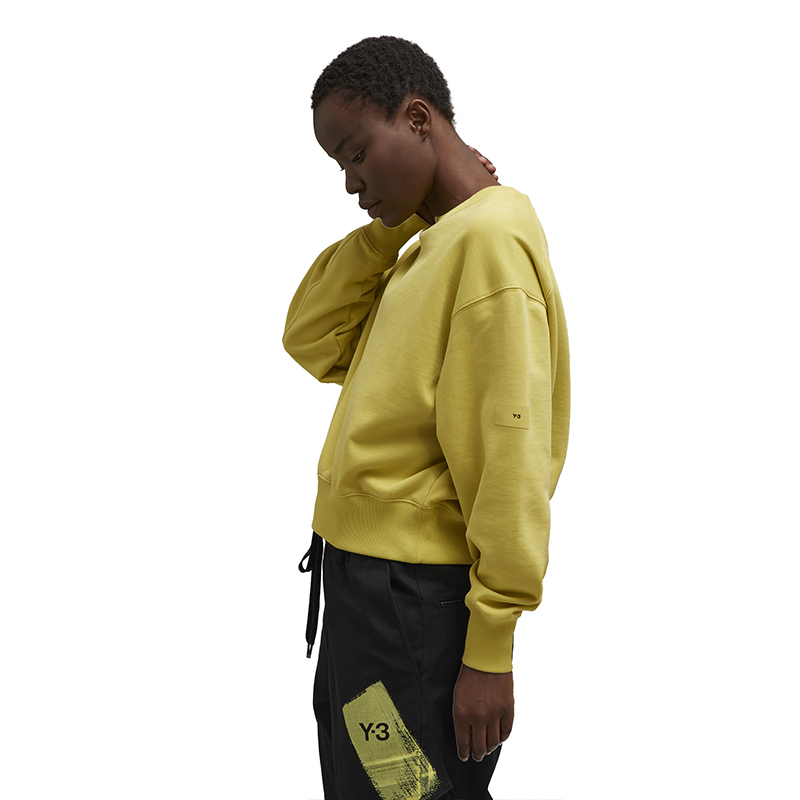 Details for (W) Y-3 極簡休閒圓領大學T 黃色 IP7679