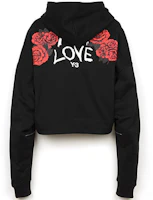 (Women) Y-3 Casual Printed Long Sleeve Hoodie - Black DY7224 (Women) Y-3 Casual Printed Long Sleeve Hoodie - Black DY7224