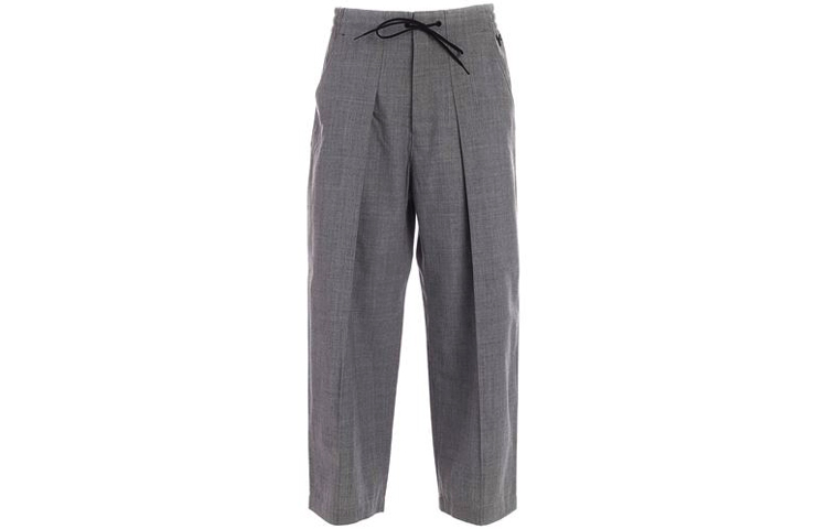 (Women) Y-3 Classic Wool Wide-Leg Pants Gray GK4461