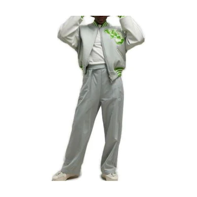 (Women) Y-3 Firebird Wide-Leg Track Pants Grey Casual Mid-Rise Relaxed Fit. IQ1783