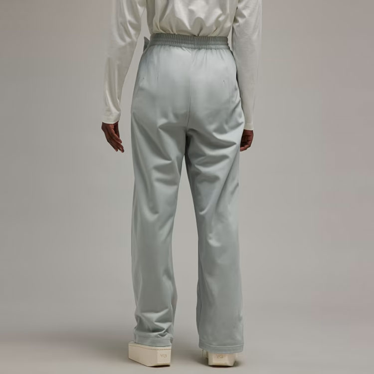 Shop (Women) Y-3 Firebird Wide-Leg Track Pants Grey  Casual Mid-Rise Relaxed Fit. IQ1783