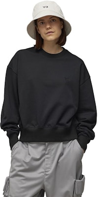(W) Y-3 FT Crew Sweat Black Pullover Sweatshirt Hitam. 50-IV5567 Lookbook (W) Y-3 FT Crew Sweat Black Pullover Sweatshirt Hitam. 50-IV5567