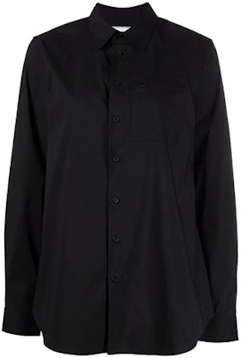 (Women) Y-3 FW21 Black Long Sleeve Shirt with Zipper Pocket HB1697 Order (Women) Y-3 FW21 Black Long Sleeve Shirt with Zipper Pocket HB1697