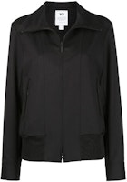 (Women) Y-3 FW21 Black Zip-Up Track Jacket with Colorblock Design. HB6343 (Women) Y-3 FW21 Black Zip-Up Track Jacket with Colorblock Design. HB6343