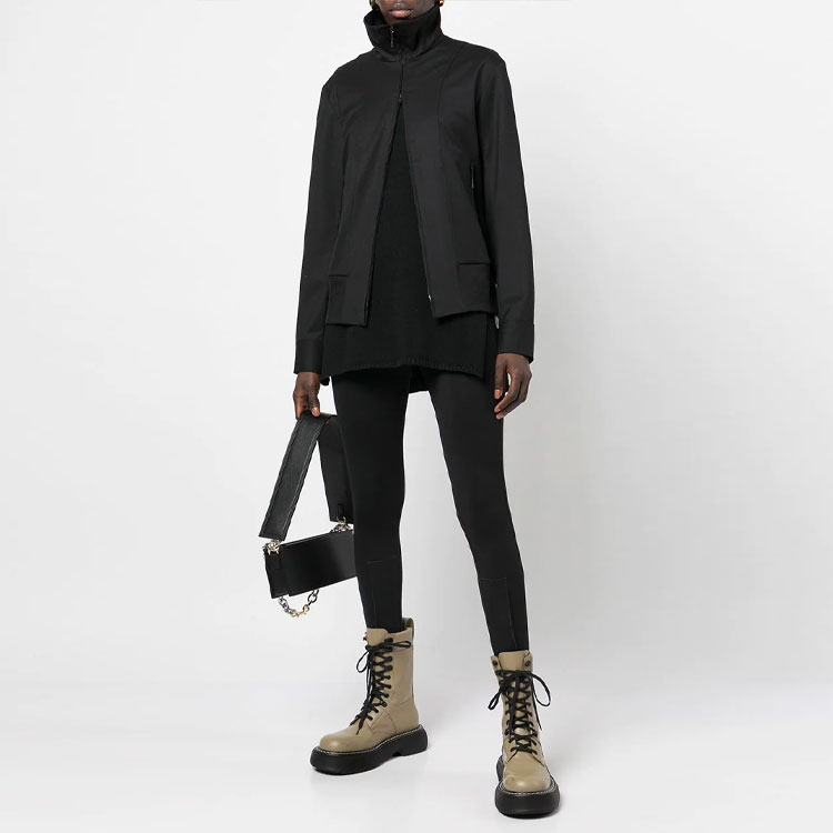 Shop (W) Chaqueta Negra Y-3 FW21 con Cremallera y Diseño Colorblock. HB6343