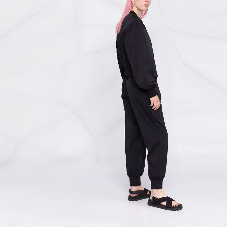 Purchase (Women) Y-3 FW21 Logo Print Solid Jacket - Black HG8670