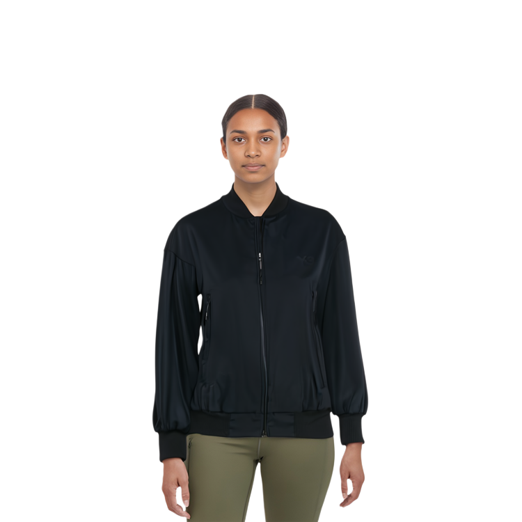 Details for (Women) Y-3 FW21 Logo Print Solid Jacket - Black HG8670