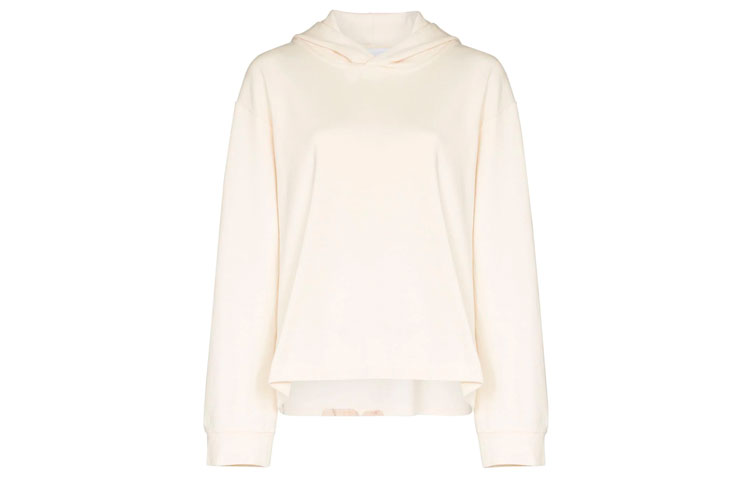 Order (W) Y-3 FW21 오버사이즈 로고 패치워크 후디 화이트. GT5314