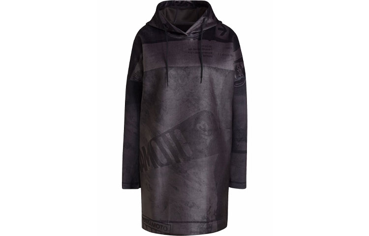 (Women) Y-3 FW21 Oversized Solid Logo Hoodie Black HB3376