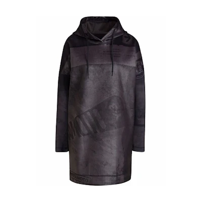 (Women) Y-3 FW21 Oversized Solid Logo Hoodie Black HB3376