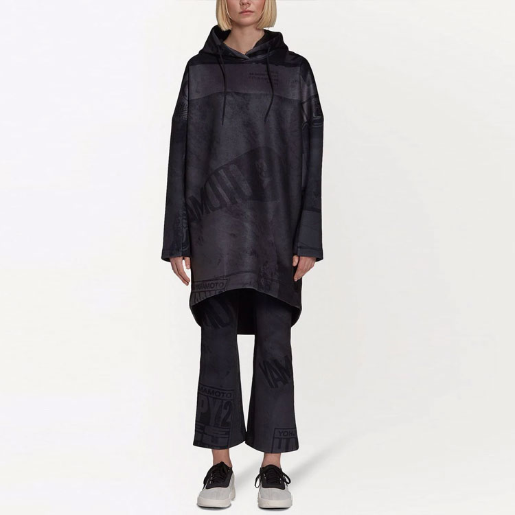 (Women) Y-3 FW21 Oversized Solid Logo Hoodie Black HB3376 圖 3