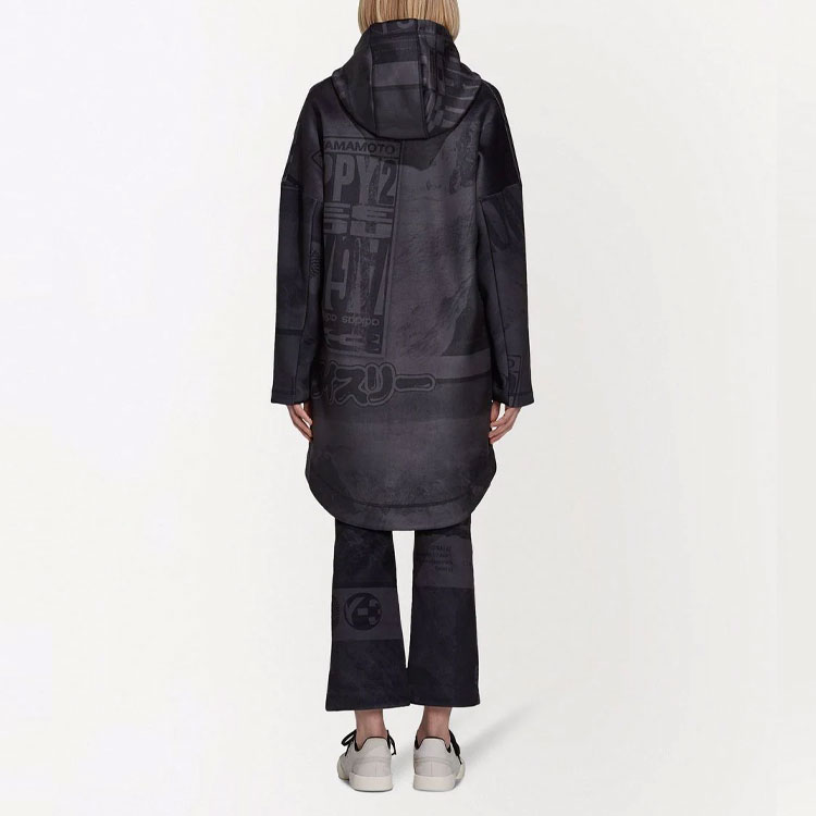 (Women) Y-3 FW21 Oversized Solid Logo Hoodie Black HB3376 圖 4