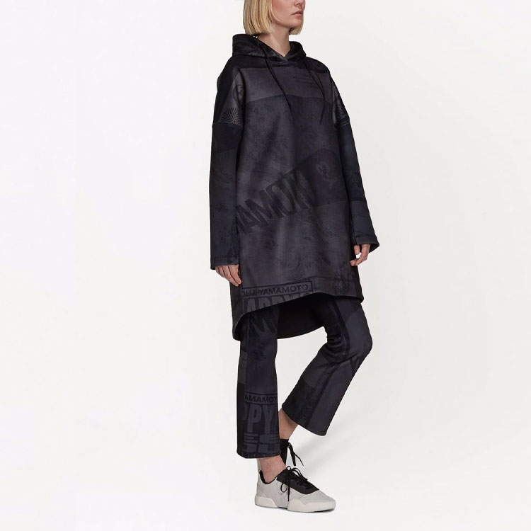 (Women) Y-3 FW21 Oversized Solid Logo Hoodie Black HB3376 圖 5