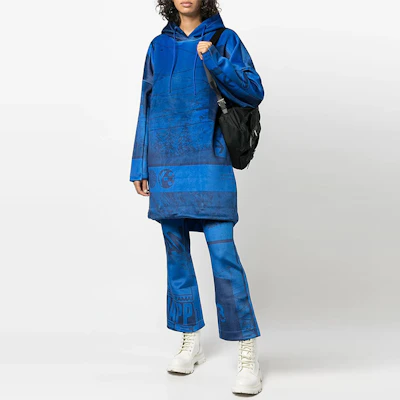 (W) Y-3 FW21 Spacer Zine Velvet Print Hoodie Biru Panjang Sedang HB3377 Lookbook (W) Y-3 FW21 Spacer Zine Velvet Print Hoodie Biru Panjang Sedang HB3377