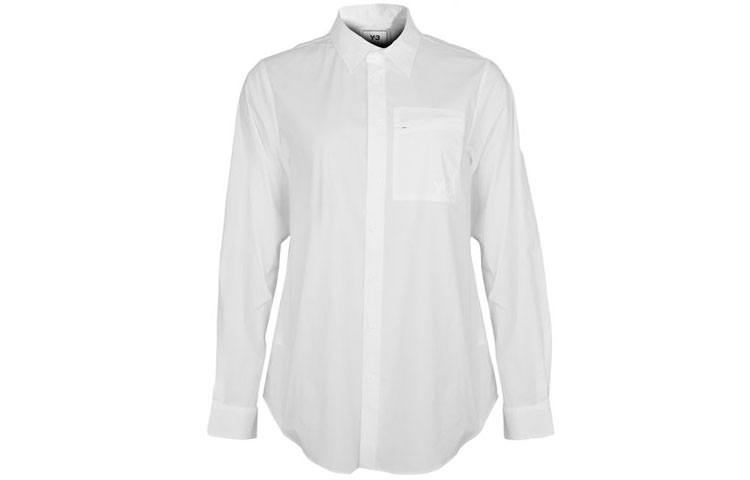 Order (W) Camiseta Manga Larga Blanca Y-3 FW21 con Bolsillo con Cremallera. HB1696