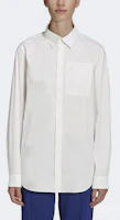 Shop (W) Y-3 FW21 白色長袖襯衫配拉鍊口袋 HB1696