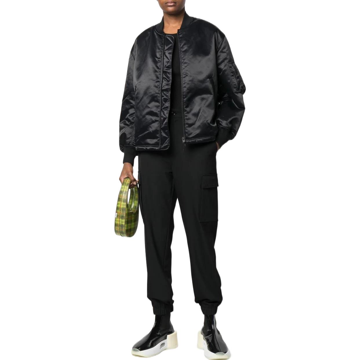 Lookbook (Women) Y-3 FW22  Black Long-Sleeve Jacket with Logo Print HP1347