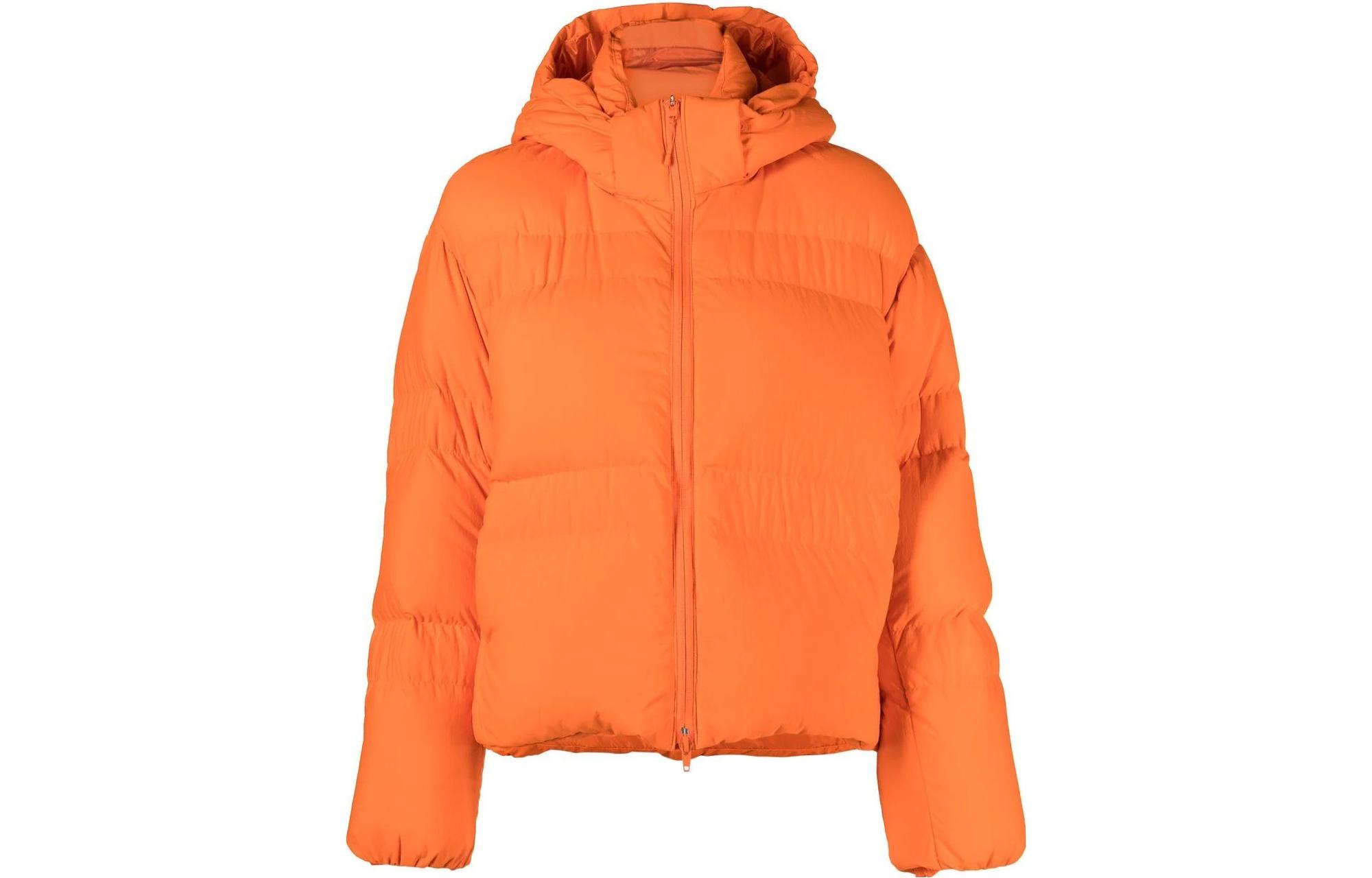 (Women) Y-3 FW22  Solid Color Puffer Jacket Orange. HS7452