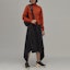 Lookbook (Women) Y-3 FW22 Asymmetric Black Multi-Pocket Casual Long Skirt HS9831