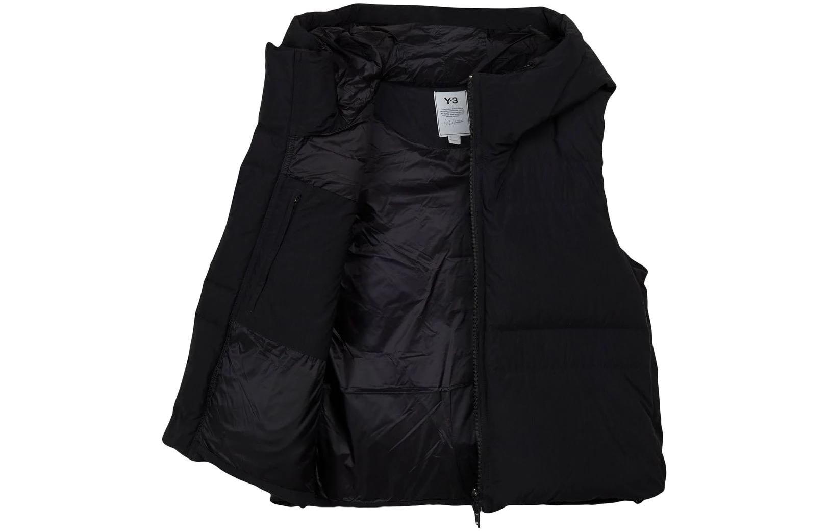 Order (W) Y-3 FW22黑色羽绒背心连帽卫衣 带标志印花 HN4310
