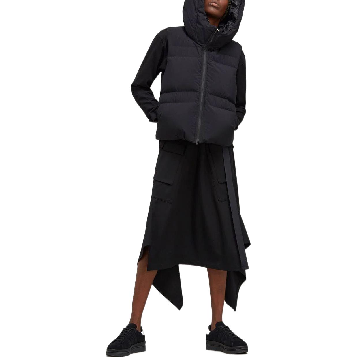 Lookbook (W) Y-3 FW22黑色羽绒背心连帽卫衣 带标志印花 HN4310