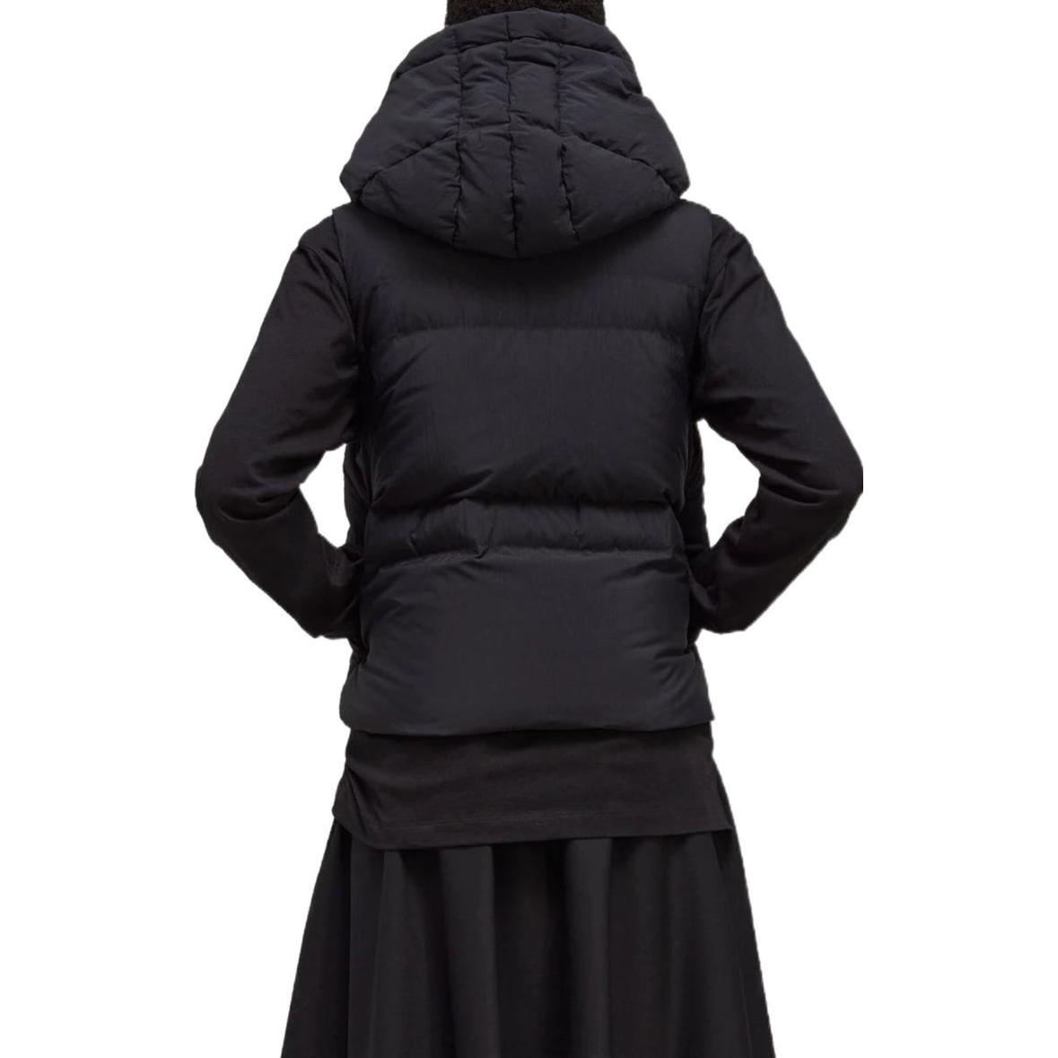 Shop (W) Y-3 FW22黑色羽绒背心连帽卫衣 带标志印花 HN4310