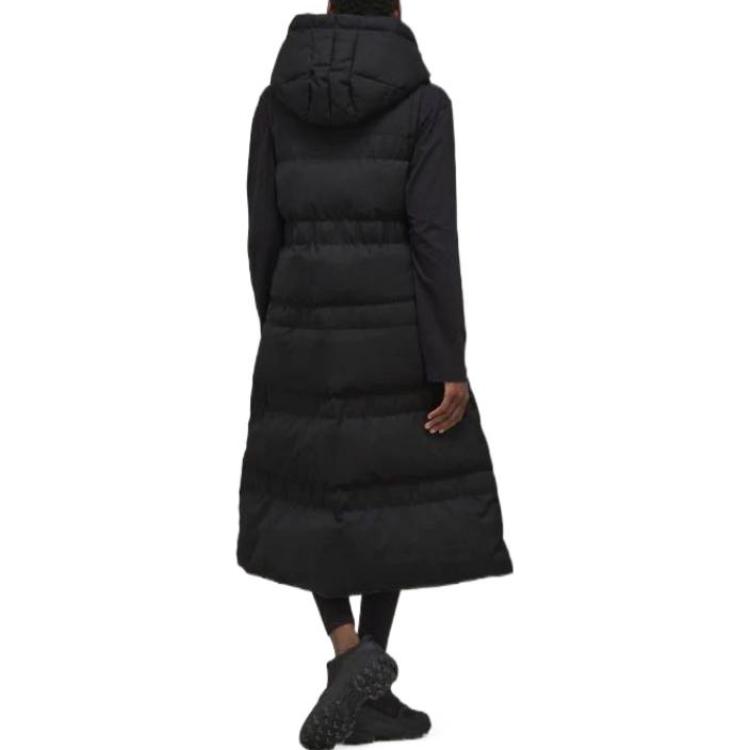 Shop (W) Y-3 FW22 Chaleco con Capucha Sin Mangas Acolchado Negro HN4316