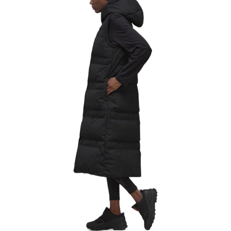 Purchase (W) Y-3 FW22 Chaleco con Capucha Sin Mangas Acolchado Negro HN4316