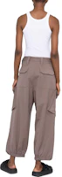 Lookbook (Women) Y-3 FW22 Brown Cargo Pants with Elastic Waist and Utility Pockets HS7524-TECEAR