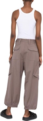 (W) Seluar Kargo Coklat Y-3 FW22 dengan Pinggang Elastik dan Poket Utiliti. HS7524-TECEAR Lookbook (W) Seluar Kargo Coklat Y-3 FW22 dengan Pinggang Elastik dan Poket Utiliti. HS7524-TECEAR