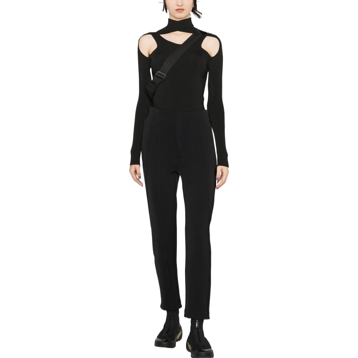 Lookbook (Women) Y-3 FW22 High-Waisted Black Zipper Pants HN1972