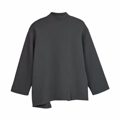 (Women) Y-3 FW23 Solid Crewneck Pullover Long Sleeve Sweatshirt Blue IQ1837