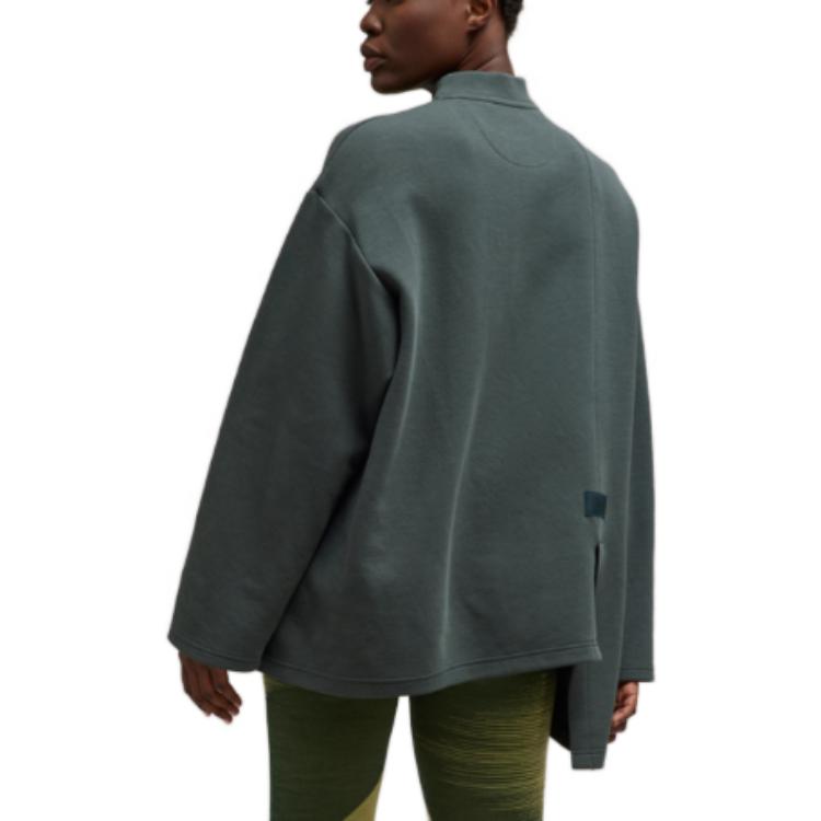 Shop (W) Sudadera Azul de Manga Larga Y-3 FW23 Solid Crewneck Pullover IQ1837