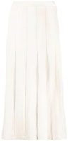 (Women) Y-3 High-Waisted Pleated Midi Skirt White. H61957 (Women) Y-3 High-Waisted Pleated Midi Skirt White. H61957