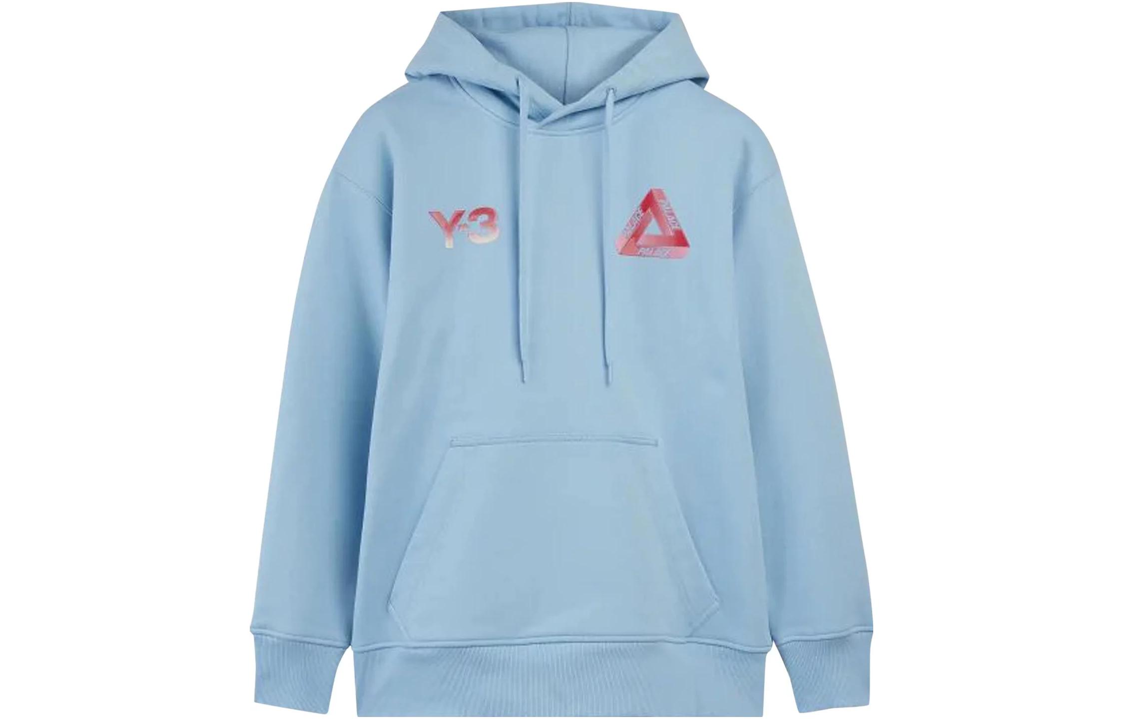 Order (Women) Y-3 Logo Print Pullover Hoodie Women’s Blue HN9876