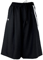 (Women) Y-3 Loose Fit Colorblock Striped Black Casual Shorts HG6117 (Women) Y-3 Loose Fit Colorblock Striped Black Casual Shorts HG6117