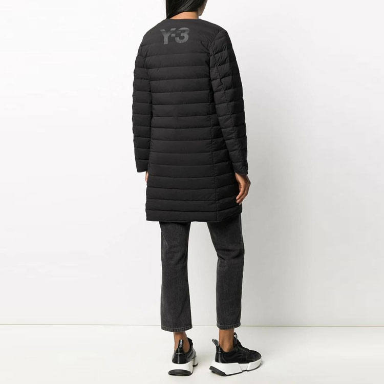 (Women) Y-3 Mid-Length Lightweight Down Jacket Winter Black GK4435 圖 4