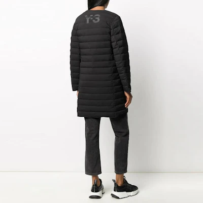 (Women) Y-3 Mid-Length Lightweight Down Jacket Winter Black GK4435 Shop (Women) Y-3 Mid-Length Lightweight Down Jacket Winter Black GK4435