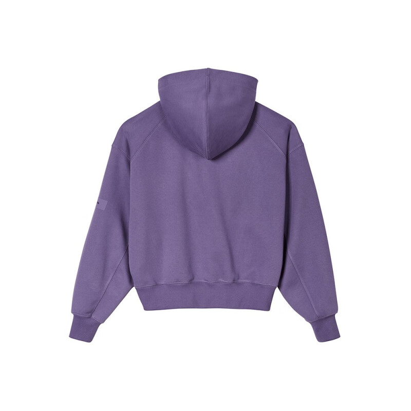 Lookbook (W) Y-3 퍼플 솔리드 컬러 릴랙스드 긴팔 풀오버 스웻셔츠 IP7677