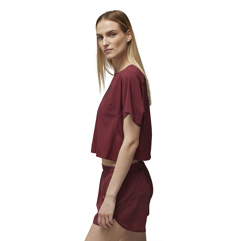 Purchase (Women) Y-3 RUN SS Tee  Short Sport Breathable T-Shirt Maroon. 50-IV5561