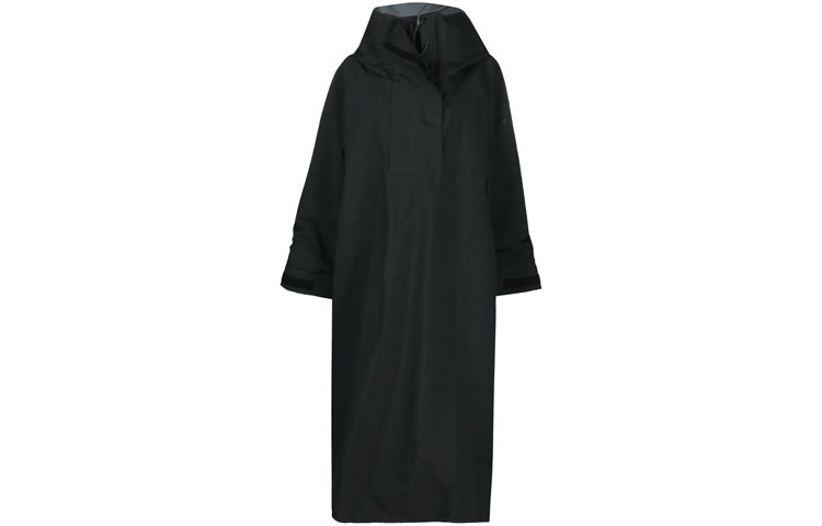 Order (W) Y-3 솔리드 컬러 루즈 드로스트링 윈드브레이커 코트. GT5278