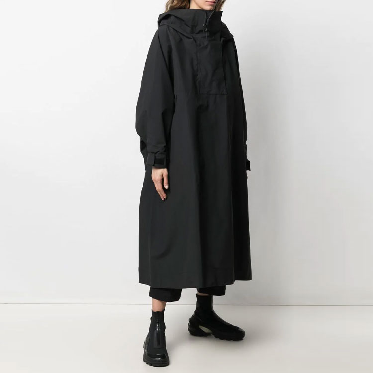 Purchase (W) Y-3 솔리드 컬러 루즈 드로스트링 윈드브레이커 코트. GT5278