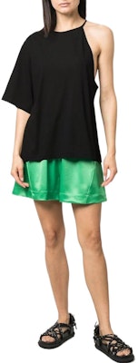 (W) Camiseta Negra de Manga Corta con Logo Asimétrico Y-3 SS22. HD3588 Lookbook (W) Camiseta Negra de Manga Corta con Logo Asimétrico Y-3 SS22. HD3588