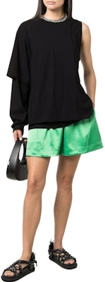 (W) Camiseta Negra de Manga Corta con Logo Asimétrico Y-3 SS22. HD3588 Shop (W) Camiseta Negra de Manga Corta con Logo Asimétrico Y-3 SS22. HD3588