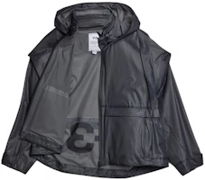(Women) Y-3 SS22 Solid Color Translucent Hooded Jacket Black. HG8673 (Women) Y-3 SS22 Solid Color Translucent Hooded Jacket Black. HG8673