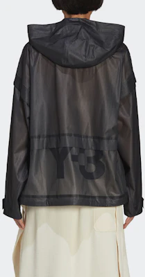 (W) Chaqueta con Capucha Translúcida Y-3 SS22 Color Sólido Negra. HG8673 Shop (W) Chaqueta con Capucha Translúcida Y-3 SS22 Color Sólido Negra. HG8673