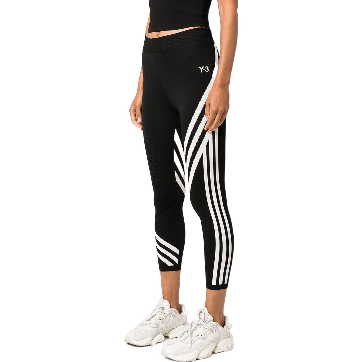 Purchase (Women) Y-3 SS22 Black 3-Stripes Ankle-Length Tights HG8538