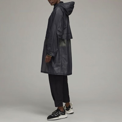 (W) Y-3 SS22 블랙 솔리드 미드 렝스 후드 코트 HG8672 Details for (W) Y-3 SS22 블랙 솔리드 미드 렝스 후드 코트 HG8672