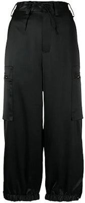 (Women) Y-3 SS22 Satin Effect Ankle Pants Black HG6153 Order (Women) Y-3 SS22 Satin Effect Ankle Pants Black HG6153