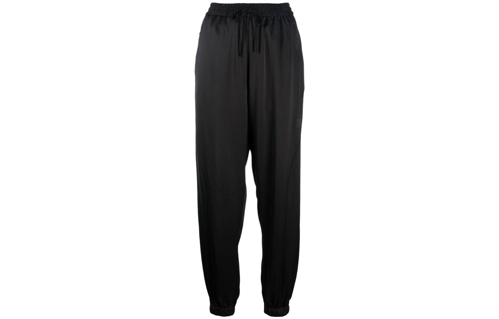(Women) Y-3 SS23 Black High-Waisted Tapered Joggers IA7781